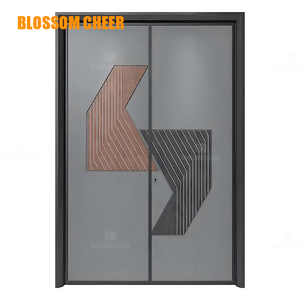 Porte <span class=keywords><strong>de</strong></span> sécurité moderne en acier ignifuge à double battant insonorisée pour studio d'enregistrement, appartement et villa - Product Image 4