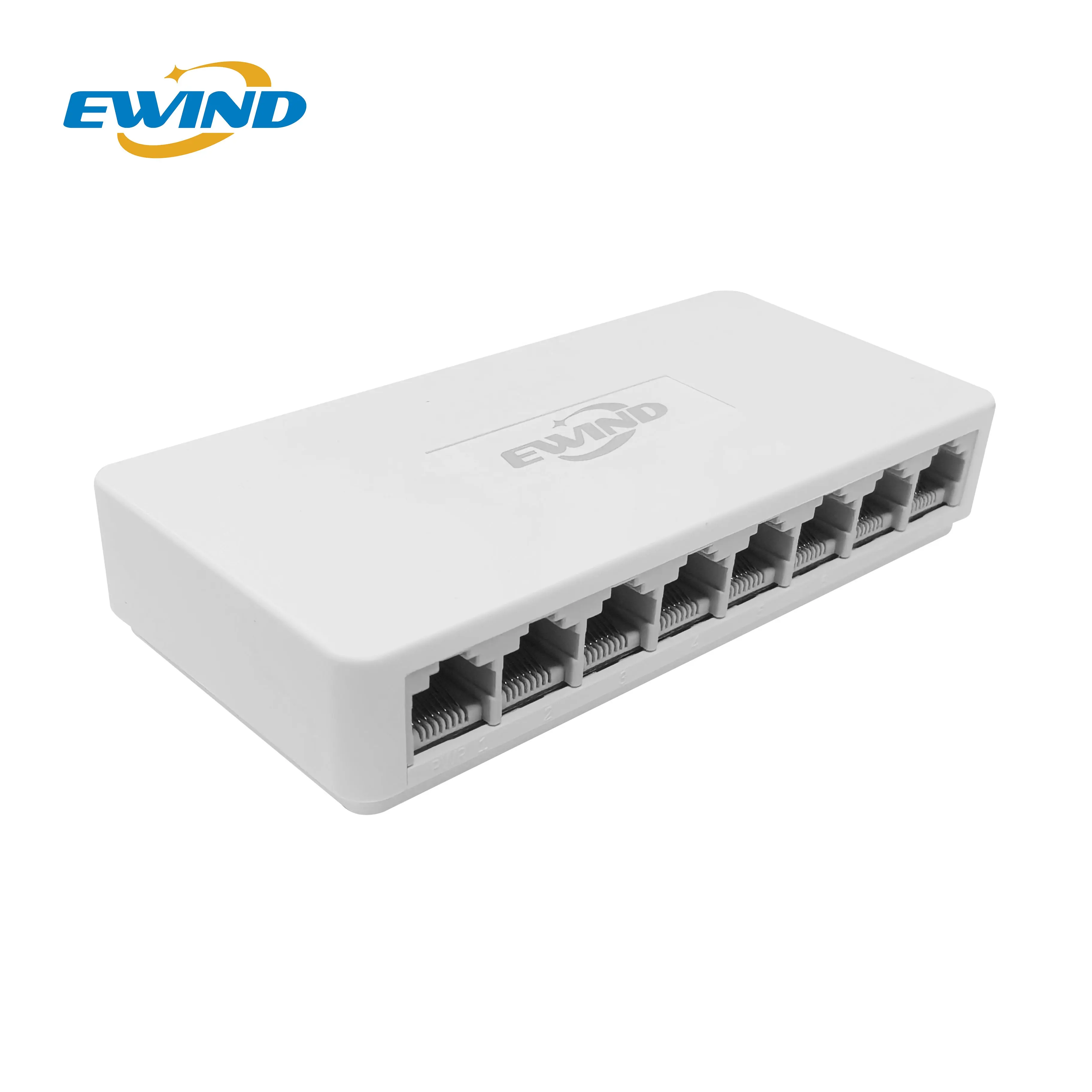 Switch Ethernet 5/8 Port Desktop Gigabit Switch Jaringan 10/100/1000Mbps Adapter Cepat RJ45 Ethernet Switch Otomatis MDI/MDIX