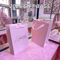 Sac de shopping en carton rigide personnalisé 2025 avec poignées et accessoires en ruban coloré pour l'artisanat et les cadeaux
