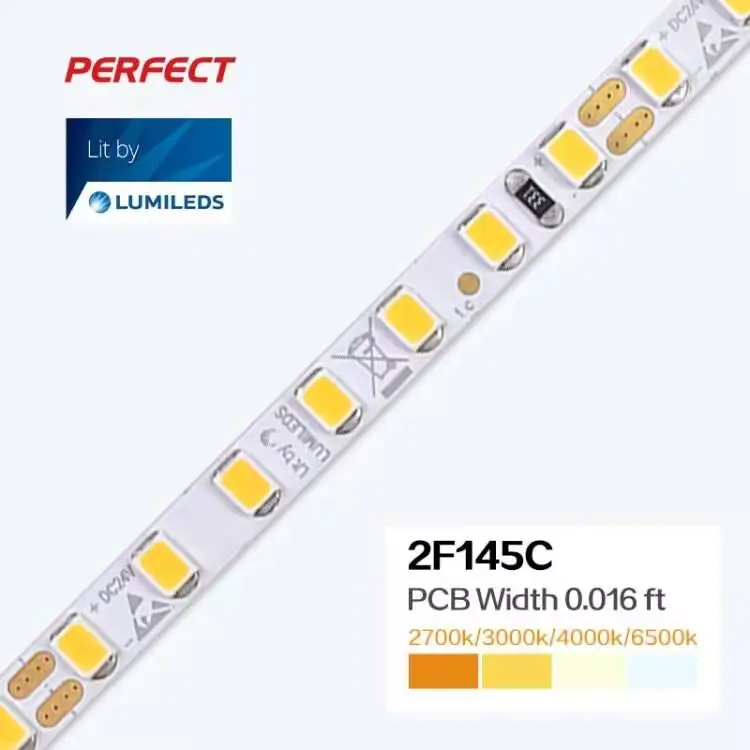 Alta LumiIeds DC24V 4/7/10/14W striscia LED luce 140Led/m SMD 2835 striscia LED flessibile