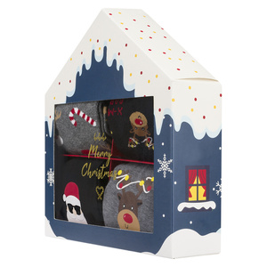 Calzoncillos bóxer con estampado navideño a la moda personalizados para hombres y niños, calcetines XMS bonitos sólidos y transpirables de secado rápido para uso diario - Product Image 5