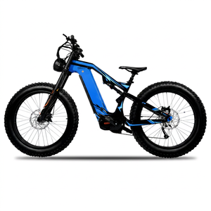 Vélo électrique tout-terrain K9 Carbon M T B neuf avec batterie intégrée au milieu, pneus larges légers, 26 pouces, 45 km/h, garantie de 3 ans - Product Image 1
