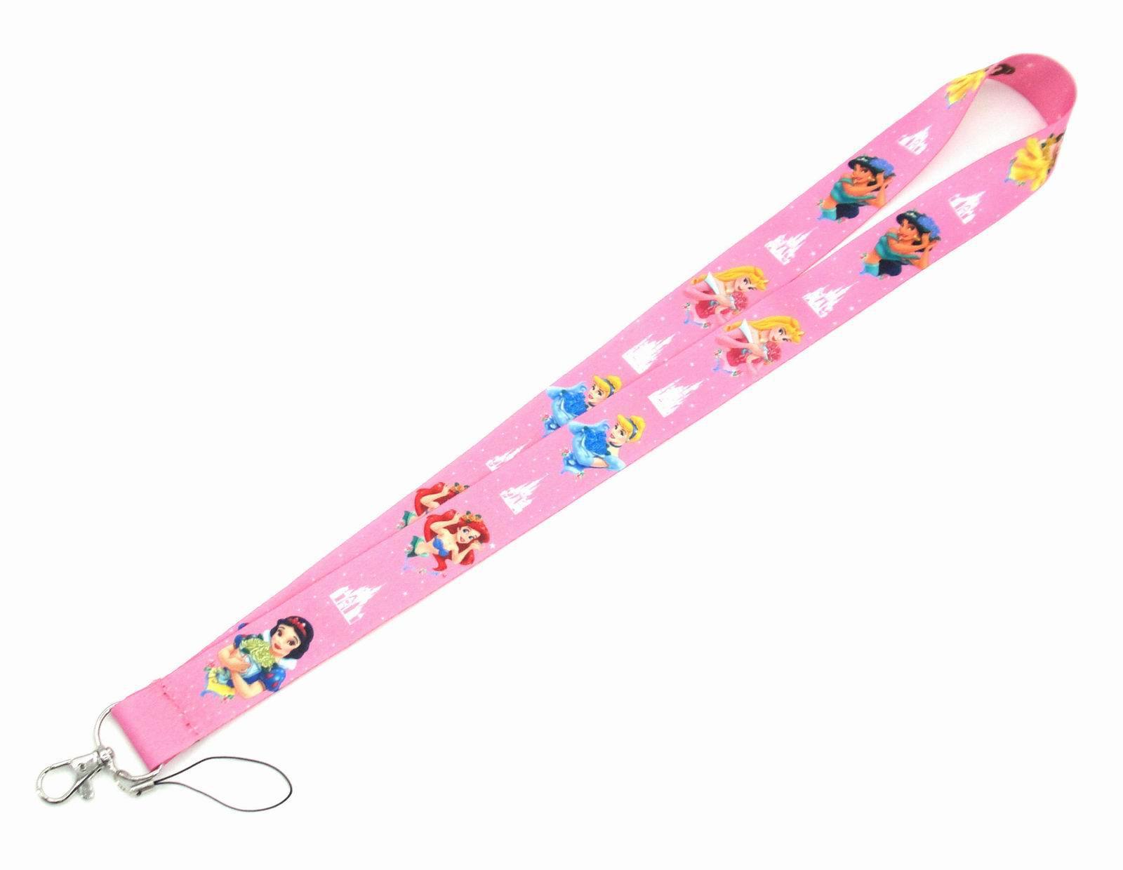 Cute Cartoon Snow White Princess Lanyard Wholesale Promotional Gift High Quality Phone Card Accessories Lanyards Custom Logo Image 5
