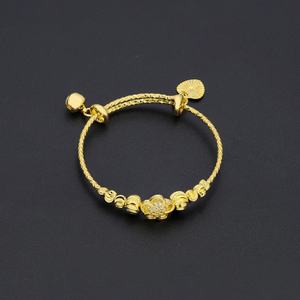 Jxx Jewelry's New Arrival 24k Gold Plated Brass Bangle <b>Bracelet</b> Fashion <b>Charm</b> Jewelry Bangles - Product Image 3