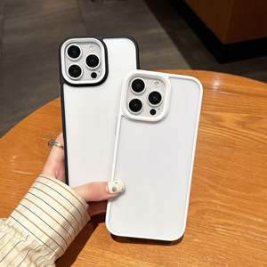 Funda para iPhone 17 Pro Max, diseño simple con ranuras de color caramelo, transparente mate, protección total anticaídas. - Product Image 2