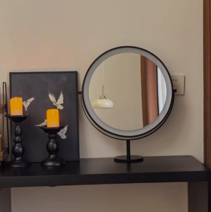 Espejo de Maquillaje <span class=keywords><strong>ECOLIVING</strong></span> con Luces LED Inteligentes Táctiles Regulables, Estilo Art Deco, Forma de Nube Irregular, Material Flotante - Product Image 3