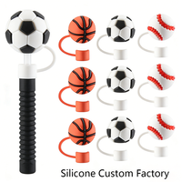 Couvre-pailles en silicone personnalisé, sans BPA, de qualité alimentaire, accessoires réutilisables pour gobelets, formes multiples, OEM disponible