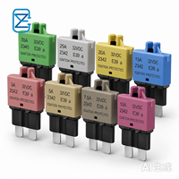 Disjoncteur manuel réinitialisable pour automobile 32V CC, fusible à lame ATC ATO standard 3A 5A 10A 15A 20A 25A 30A, protection contre les surcharges