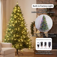 Árbol de Navidad Preiluminado con LED, Sin Olor, Sin Espacios, Tacto Realista, Envío Rápido desde EE. UU., 1 MOQ, Gran Venta