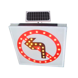 Vialetto di controllo del traffico Led lampeggiante avviso di alluminio di sicurezza <span class=keywords><strong>stradale</strong></span> di guida <span class=keywords><strong>segnaletica</strong></span> ad energia solare Led U girare i segnali stradali - Product Image 3