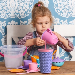 OASE 15oz <strong>Kids</strong> Water Bottle BPA Free Food Safe Silicone Sleeve Protection Plastic <strong>Tumbler</strong> with Straw for Camping - Product Image 5