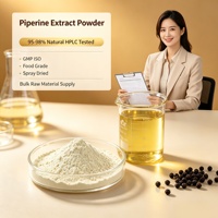 KANION Fabricant GMP, Poudre d'extrait de graines séchées par pulvérisation de pipérine naturelle 95-98%, testée HPLC, certifiée ISO, qualité alimentaire, en fût