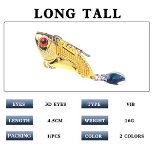 Señuelo Vibrador Vibra Lure de 16g y 4.5cm, Cebo de Fondo para Pesca en Agua Dulce, Señuelo Duro Giratorio para la Pesca - Product Image 2