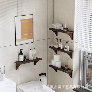 Solid Wood <b>Floating</b> <b>Wall</b> <b>Shelf</b> With Lace Edge Design For Living Room Display Storage - Product Image 3