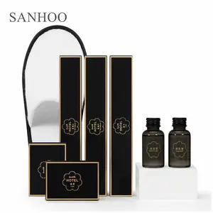 SANHOO Personalized Hotel Toiletries Amenities Sets Luxury Hotel Amenities Set 5 Star Biodegradable