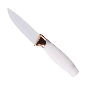 Juego de cuchillos de cocina con revestimiento blanco, juego de cuchillos de Chef con soporte de bloque, oro rosa, 5 uds., gran oferta - Product Image 4