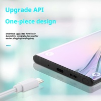 Kabel Data USB 3.0 Tipe-C 6A Pengisian Cepat, Pelindung Kepang, Jaket PVC, Konduktor Tembaga Murni, Tahan Lama untuk Ponsel