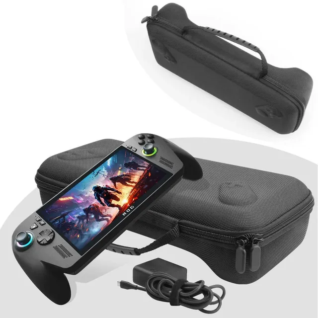 For ROG Xbox ALLY X Handheld Game Console Storage Bag EVA Hard Box Foldable Holder Portable Handle Carry Case Zip Pouch Bag
