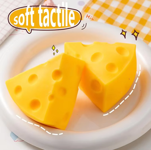 Pelota Blanda de TPR con Forma de Queso, Juguete Antiestrés y Sensorial para la Ansiedad - Product Image 2