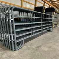 Panneaux de clôture pour enclos à bétail en acier galvanisé de 5 à 6 pieds / enclos rond pour chevaux, design personnalisé écologique