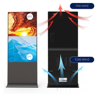 Affichage numérique LED Totem, montage mural, écran carré, publicité vidéo HD, lecteur publicitaire LCD ultra fin, personnalisable 2 Go