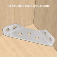Support d'angle universel en acier inoxydable 304, multifonctionnel, à trois côtés, pour fixation d'angle, durable, haute qualité, inversé