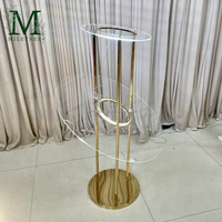 Décoration de mariage Grand vase en verre Pièce maîtresse Porte-fleur pour décoration de table de mariage