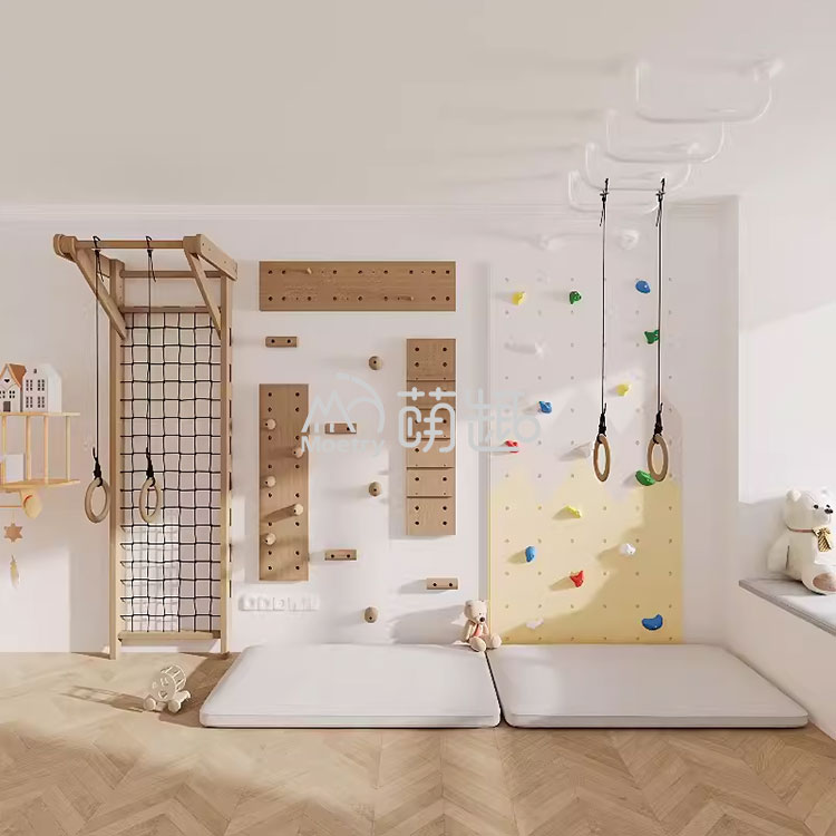 Gimnasio de juegos interior natural para niños