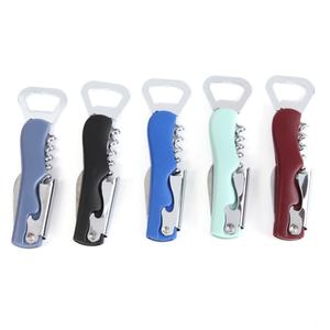 Abrebotellas de vino 3 en 1 portátil multifunción exquisito superventas Abrebotellas de vino tinto de plástico e inoxidable - Product Image 1