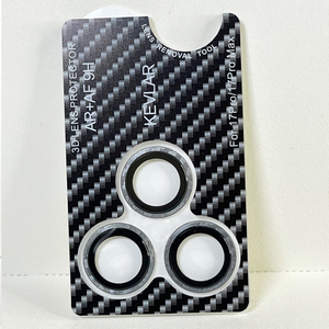 Patrón de fibra de carbono para IPhone 14 16 17 Pro Max Protector de lente de cámara Accesorios de teléfono para IPhone 17 Pro Max Protector de lente - Product Image 5