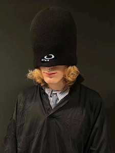 Bonnet de ski de luxe brodé avec logo, motif sport original, pour homme, masque tricoté transparent pour la neige - Product Image 3