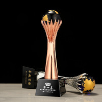 Trophée en métal personnalisé Conception 3D à base de métal imprimé UV pour le cadeau d'artisanat de champion de course d'événement sportif