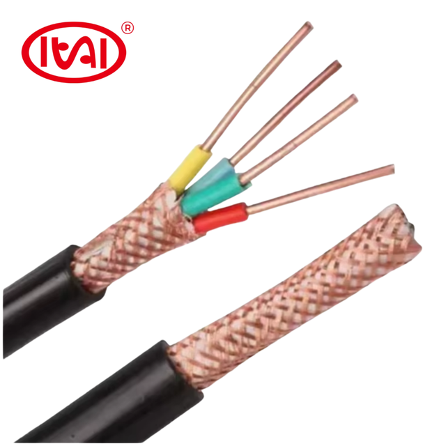 Factory High Quality 99.997% Pure Copper Conductor PVC Insulated Copper Braid Shielded Multi-Core Control Power Cable