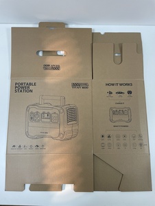 Caja de Cartón Ecológica de Papel Kraft, Fácil de Plegar, Embalaje Plano, Fondo Automático, Cajas de Cartón Corrugado de Color - Product Image 2