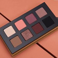 Palette de fards à paupières pigmentés et waterproof, personnalisable avec logo, maquillage naturel longue tenue, finis scintillant et mat, végétalien, vente en gros