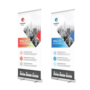 Support de bannière enroulable en aluminium pour l'extérieur personnalisé Affichage à glissière Publicité portable 80*200cm (PAS DE BANNIÈRE) - Product Image 4