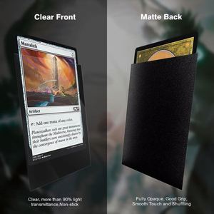 Porte-cartes en cuir PU de qualité supérieure, 7 pouces, impression par transfert thermique, étui de protection noir pour cartes de jeu TCG - Product Image 2
