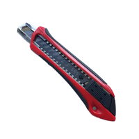 Couteau de découpe miniature 18 mm le plus vendu, couteau à papier peint industriel portable avec lame en acier et manche en plastique