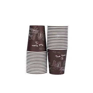 Wholesale Of New Material 8B Oz Eco-Friendly Biodegradable Hot Coffee Custom Disposable Paper Cups With Lids