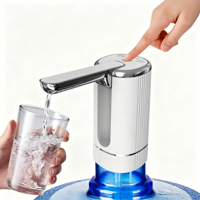 Pompe à eau électrique pliable, 3 interrupteurs, automatique, alimentée par batterie, recharge USB, utilisation portable et pratique, 5 gallons