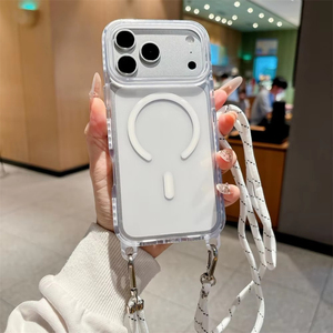 เคสโทรศัพท์ใสแบบกันกระแทกสำหรับ iPhone 17/18 Pro พร้อมสายคล้องมือ, เคสสำหรับ iPhone 18 Pro Max พร้อมสายคล้องคอ - Product Image 6