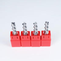 Fresa de carburo HRC55 HRC60 de 3 o 4 filos cuadrados para corte de metal y aluminio CNC, broca de router