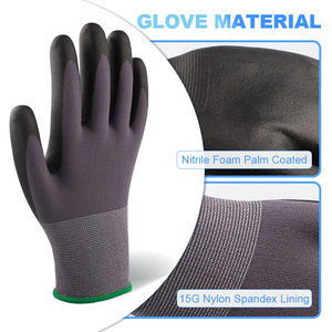 Guantes DE TRABAJO DE SEGURIDAD RECUBIERTOS DE espuma de nitrilo directos de fábrica Guantes de jardín para trabajo general - Product Image 2