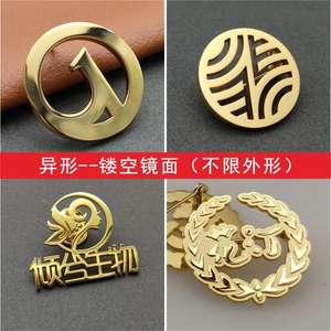 जेइनुजिया ब्रांड लेजर कट-आउट कस्टम स्टेनलेस स्टील बैज के साथ कट-आउट कस्टम स्टेनलेस स्टील बैज और गुआंगडोंग से मुद्रित पॉलिश किनारे - Product Image 3