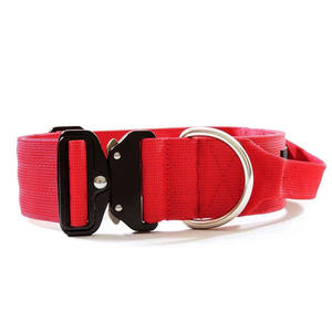 Collar de nailon con hebilla de Metal para perro, accesorio de 2 pulgadas, grande, 5cm, 4cm, personalizado, cómodo, de combate táctico, para mascota - Product Image 6