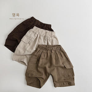 Shorts d'été 2026 style japonais pour bébés, taille mi-haute élastique, style cool et tendance, salopette courte pour garçons et filles - Product Image 1