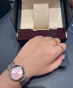 Montres de luxe pour femmes en acier inoxydable rose - Product Image 6