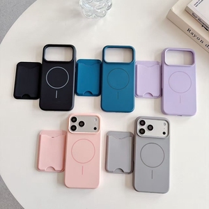 Coque de protection magnétique en silicone TPU souple avec fentes pour cartes et portefeuille pour iPhone 17 Pro Max 17Pro – Vente en gros - Product Image 6