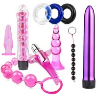 Kit de 10 Plugs Anaux pour Adultes – Perles d'Entrée Postérieure – Aides à la Masturbation Féminine – Accessoires Érotiques pour Couples – Sensation Réelle