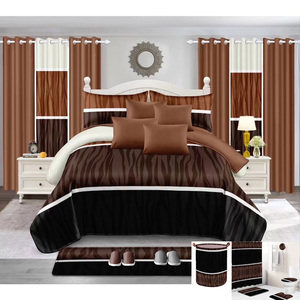 Microfiber Polyester <strong>Bedding</strong> Sets <strong>Red</strong> Printing Pillowcases Bedspread Set Supplier - Product Image 3